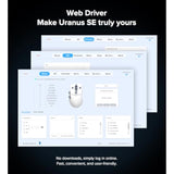 Wireless Gaming Mouse, 24000 Dpi, 1K Polling Rate, Tri-Mode 2.4Ghz/Usb-C/Bluetooth Ergonomic Mouse? Web-Driven, 120 Hours Battery Life, Rechargeable Gaming Mice For Pc/Mac/Tablet/Xbox, White