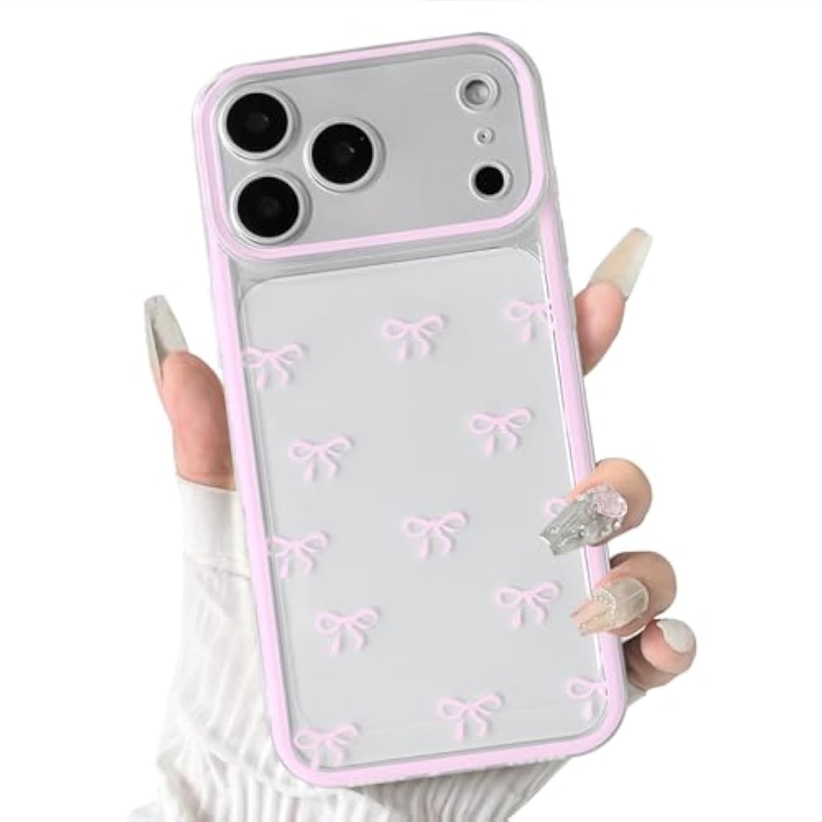 Cute Ribbon Bow iPhone 17 Pro Max Case - Pink
