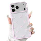 Cute Ribbon Bow iPhone 17 Pro Max Case - Pink