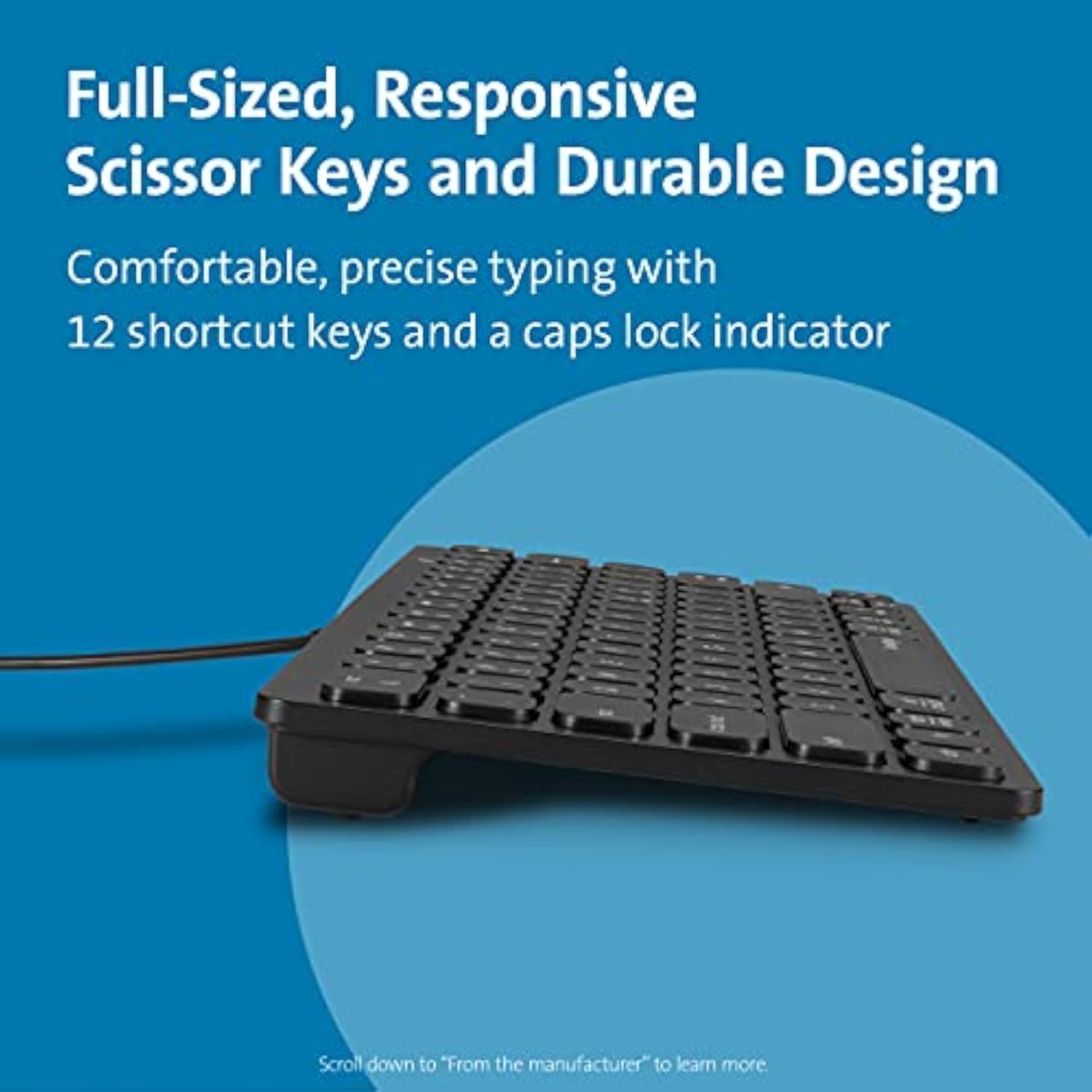 Kensington Compact USB-C Keyboard for iPad, Mac OS, Windows, Chromebooks (K755