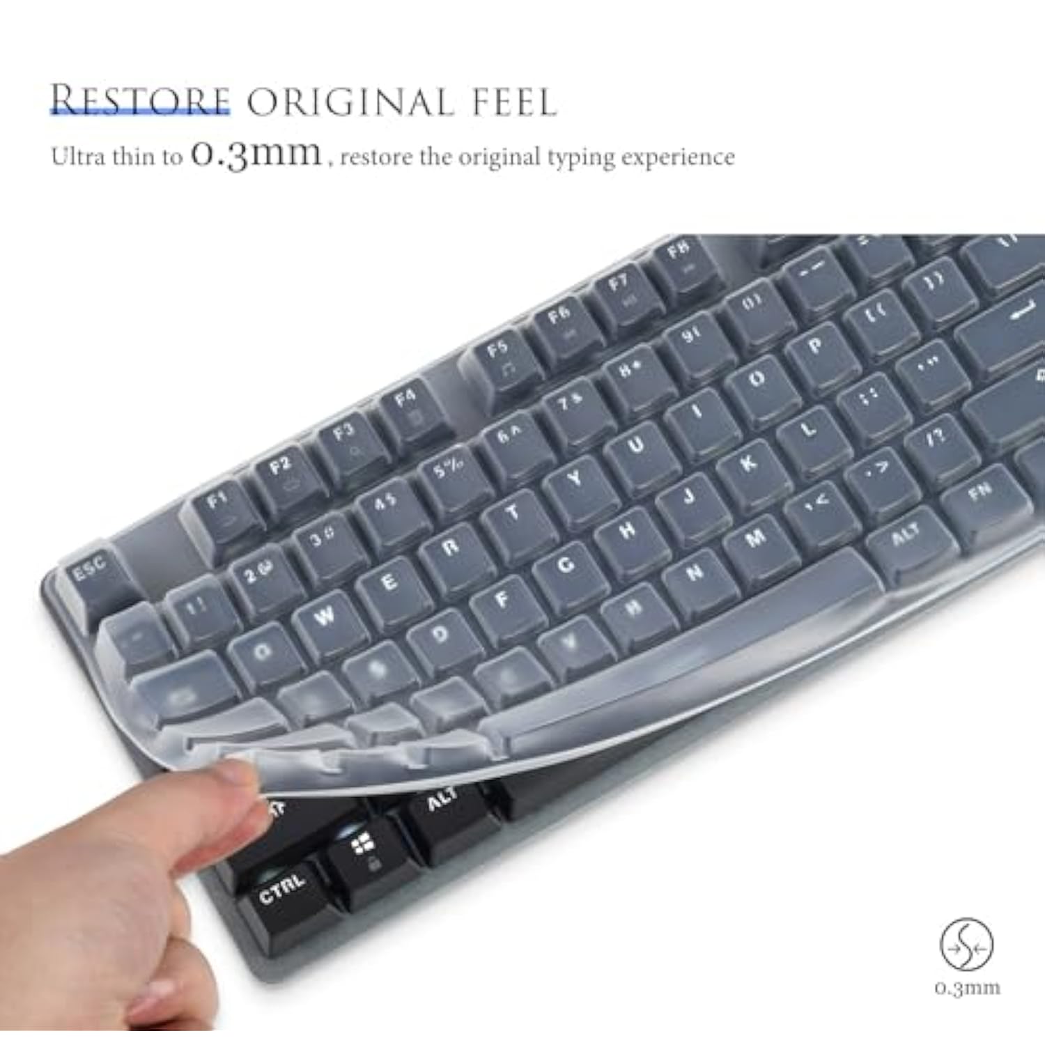 Keyboard Cover Skin For Logitech K845 Mechanical Illuminated Keyboard, Logitec