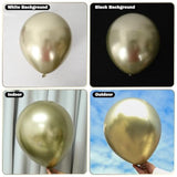 Metallic Gold Balloons, 12Inch Chrome Light Gold Balloons 30Pcs Champagne Gold Metallic Party Balloons Golden Helium Latex Balloon For Birthday Baby Bridal Shower Boho Wedding Party Decorations