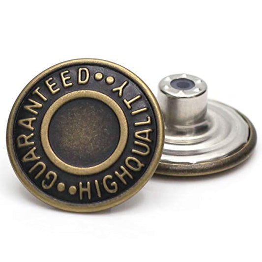 20Mm Ghq Jeans Button Tack Jacket Buttons Metal Replacement Kit 12 Set