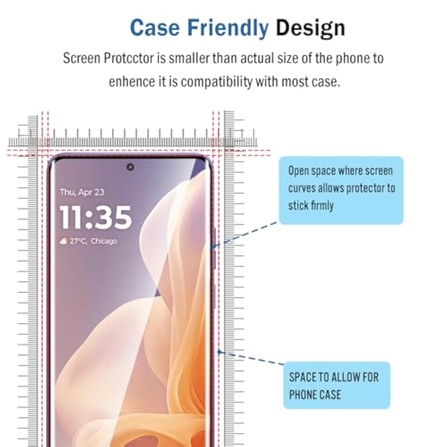 2 Pack 3D Compatible With Motorola Moto G85/Edge 50 Fusion/50 Neo Screen Protector,9H Tempered Glass Film,Hd Clear Scratch Resistant,Bubble-Free For Moto G85 5G Screen Protector