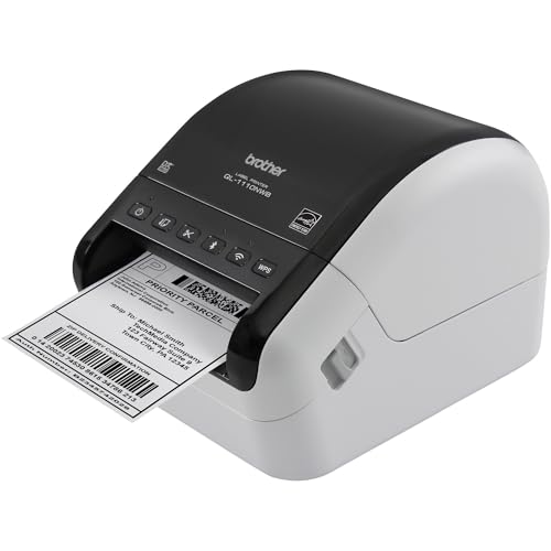 Bothe Ql-1110Nwb Wide Fomat, Postage And Bacode Pofessional Themal Monochome Label Pinte With Wieless Connectivity