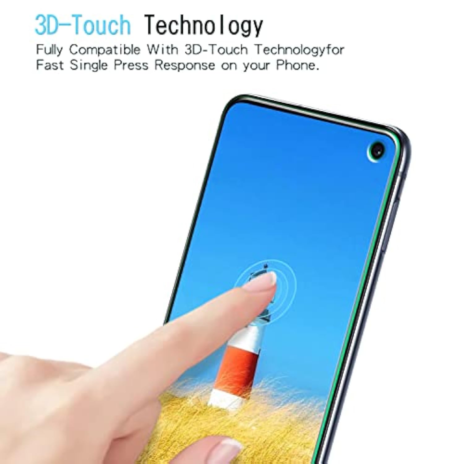 2 Pack Screen Protector Designed For Samsung Galaxy S10E Tempered Glass Film, 9H Hardness, Anti-Scratch, Bubble Free, Case Friendly
