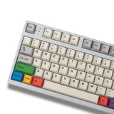 Pbt Grey White Keycaps Set Cherry Profile 141 Keys Custom Dye-Sub Keyboard Key