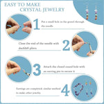 Jewelry Making Supplies Kit For Adults - 1200 Crystal Beads, Jewelry Pliers, Earring Hooks, Necklace Clasp, Beading Wire - Diy Bracelets/Earrings/Rings For Beginners & Professional