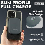 Juicebox For Magsafe Portable Charger 5000Mah – Usb-C Qi Wireless Magnetic Power Bank For Iphone 12/13/14/15/16 Pro/Max, Google Pixel, And Samsung Galaxy, Battery Pack