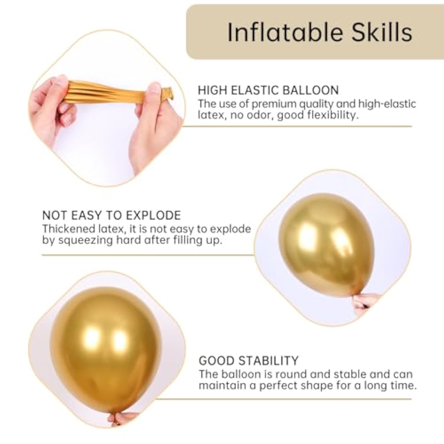 140Pcs Black Gold Balloons Set – Confetti & Star Balloons for Party Decor