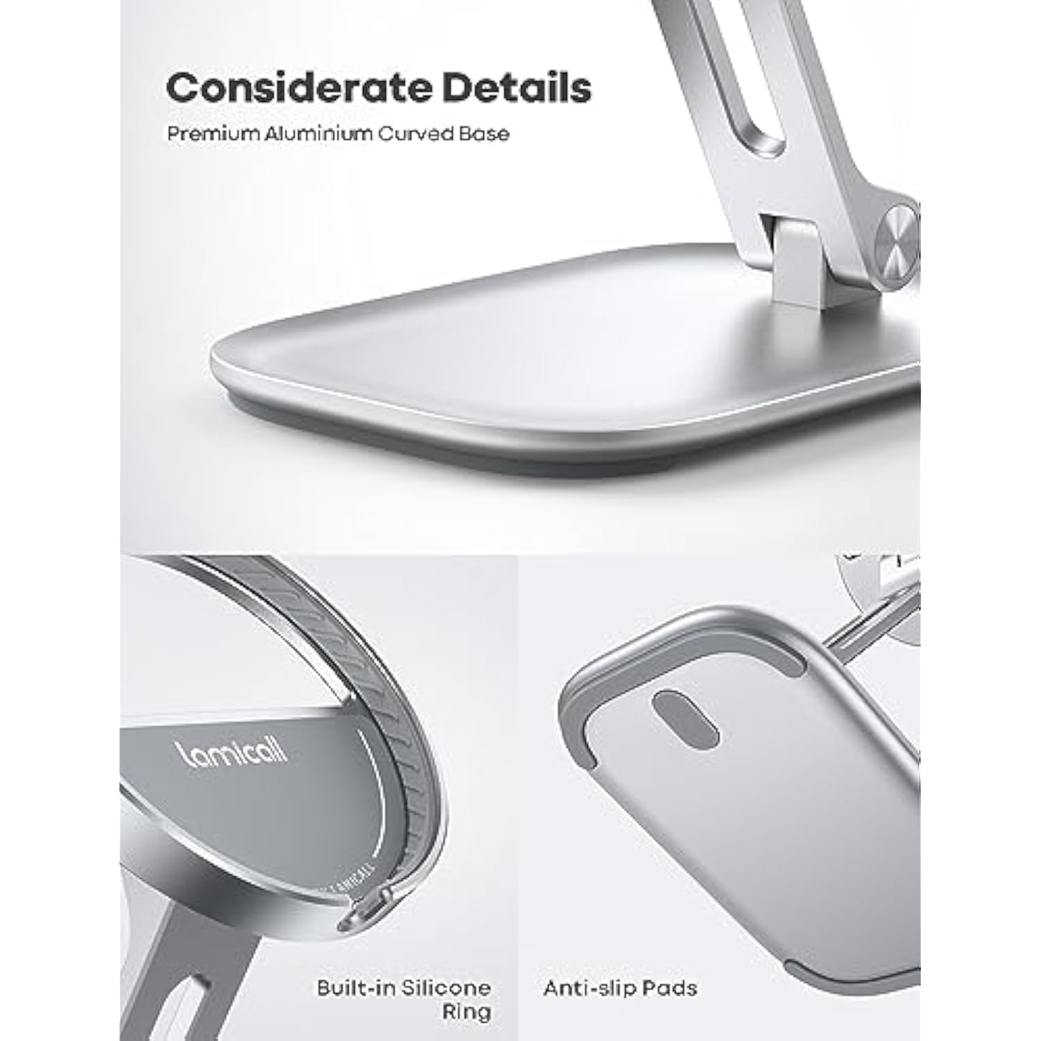 Phone Stand For Magsafe Charger [Not Fits 2024 Ver.] - Dual Hinge Collapsible Adjustable Charging Holder Dock For Desk Nightstand, Fit For Airpods, Iphone 16/15/14/13 Series[Only Stand]