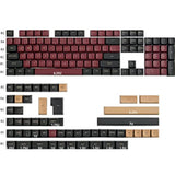 Pbt Red Samurai Keycaps, 160 Keycap Set Double Shot Keycaps, Csa Profile, Cust