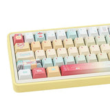 Pbt Keycaps 145 Keys Cherry Profile Cute Keycap Dye-Sublimation Gradient Rainbow Candy Keycaps Set Custom Keycap For Cherry Gateron Mx Swithes Mechanical Keyboards