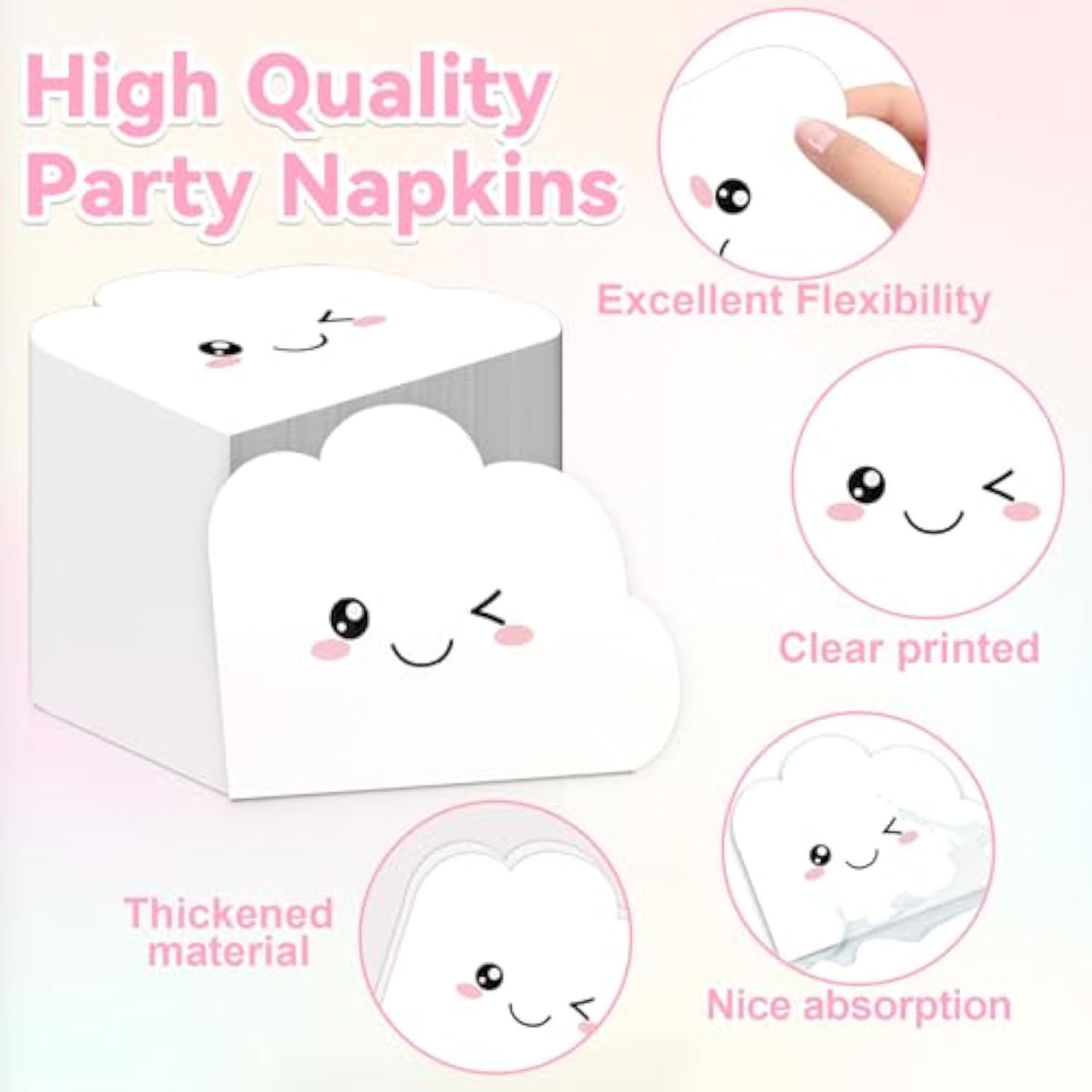 50Pcs Boho Rainbow Party Decorations Cloud Paper Plates And Napkins Rainbow Shaped Paper Plates Disposable Cloud Shaped Napkins For Kids Boys And Girls Birthday Baby Shower Clouds Party Decorations