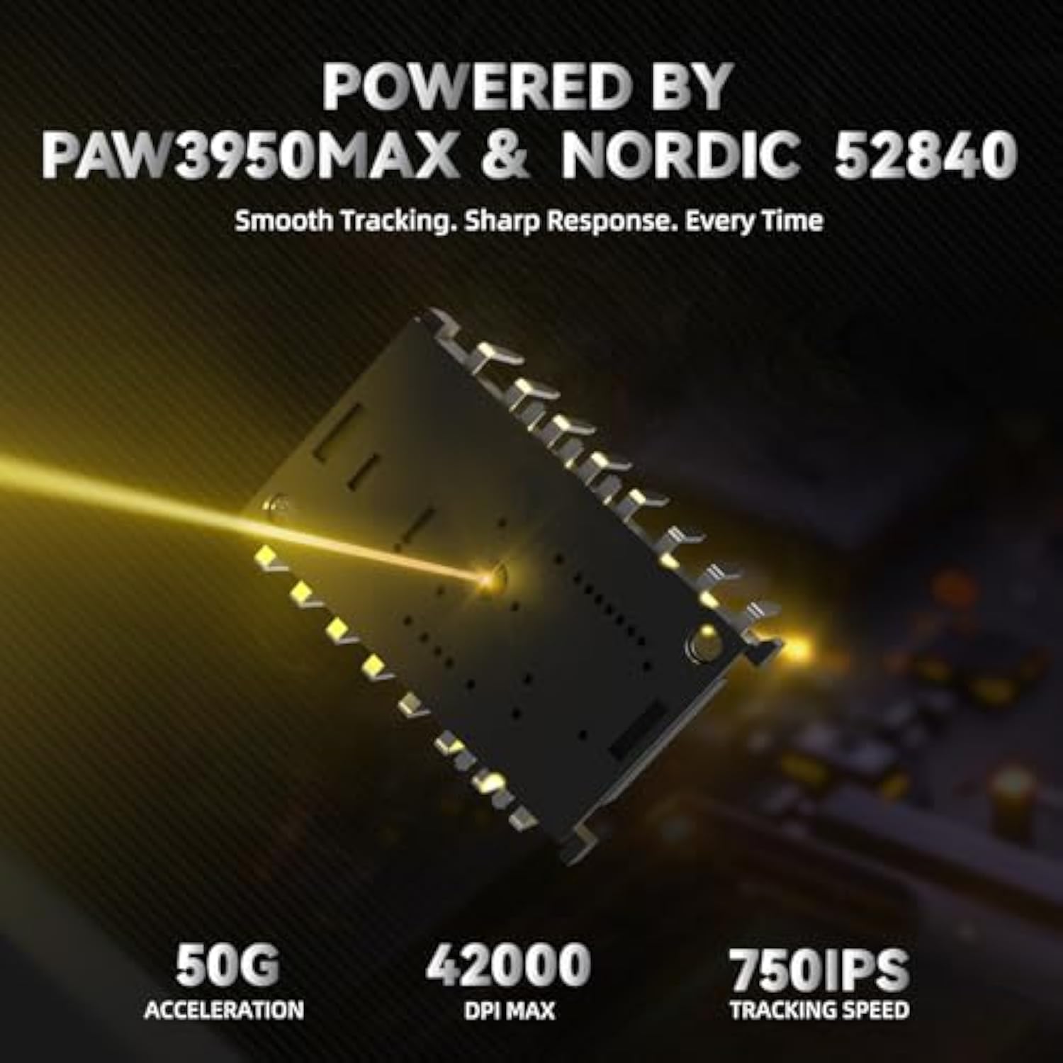 Attack Shark R11 Ultra 8K Carbon Fiber Wireless Gaming Mouse,Paw3950Max 42K Dpi Sensor,49G Superlight Ergonomic Computer Mice With Tri-Mode,70M Switch Cloud Driver For Win/Mac/Pc Gamer,Phantom Shark