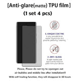 [2Set 9Pcs] [Anti-Glare (Matte) Tpu Film 1Set 4Pcs][Self-Healing (Clear) Tpu Film 1Set 4Pcs][1 Tempered Glass Lens Protector] With Hinge Protector For Samsung Galaxy Z Fold 7 5G 2025 Scratch Resistant [Perfect Fit For Foldable Screen]