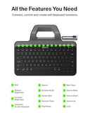 B2B130 Wired Tablet Keyboard With Stand And Lightning Connector For Ipad
