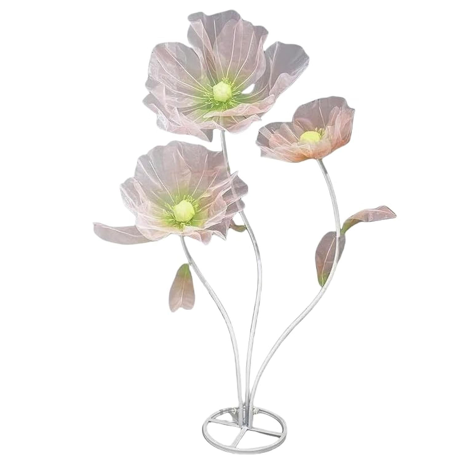 Giant Flowers For Decoration - 5.58 Ft Adjustable Waterproof 3D Silk Faux Large Flowers Decor For Birthday Party Garden Office Home Wedding Hotel Shop Window Display (Pink)