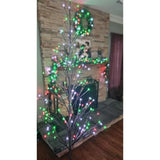 Smart Christmas Trees, App Compatible With Amazon Alexa & Google Nest Voice Control, Prelit 6.5Ft Twig Tree, 155 Led Color Changing Lights