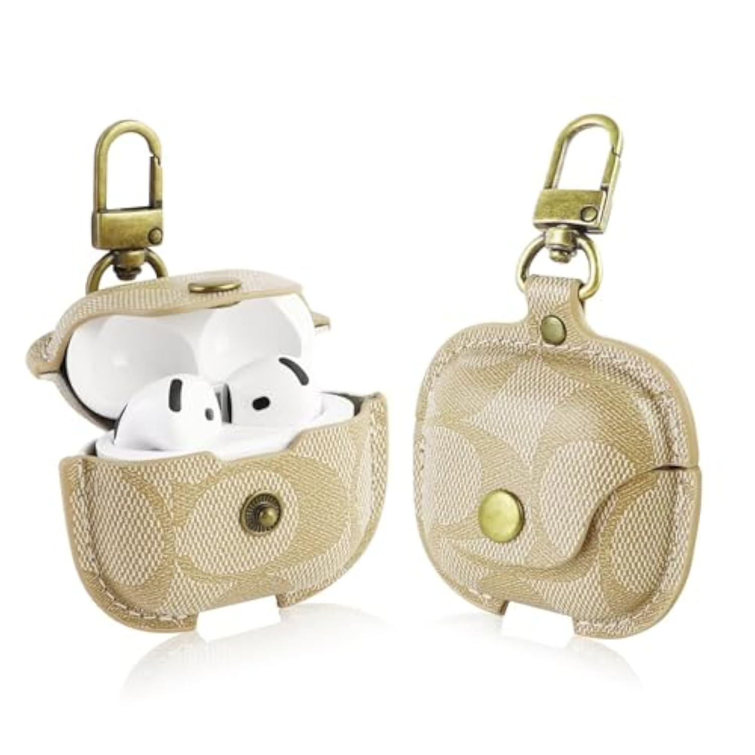 For Airpods 4 Case, Compatible With Airpods 4Th Generation Case For Women Men, Cute Leather Full Body Shockproof Protective Cover For Airpods 4Th Generation, Drop Protection (A)