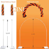 2-in-1 Balloon Arch & Column Stand Kit with Weights for Weddings, Birthdays and Party Decor