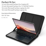 Smatree Hard Laptop Sleeve Case for 13 inch Microsoft Surface Pro Copilot+PC, for 13 inch Microsoft Surface Pro 11/10/9/8/7/6/5/4, for 12.4inch SurfaceLaptop Go 3/2, for 12.4inch SurfaceLaptop Go