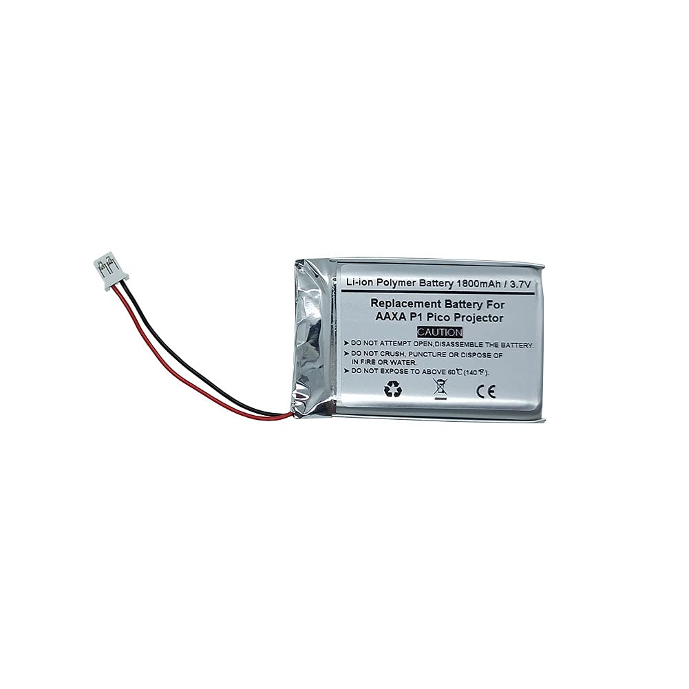 1800Mah 3.7V Replacement Battery For Aaxa P1 Pico Projector, Aaxa Kp250-03