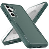 for  Galaxy S25 FE Case: Dual Layer Protective Heavy Duty Cell Phone Cover Shockproof Rugged with HD Screen Protector - Military Protection