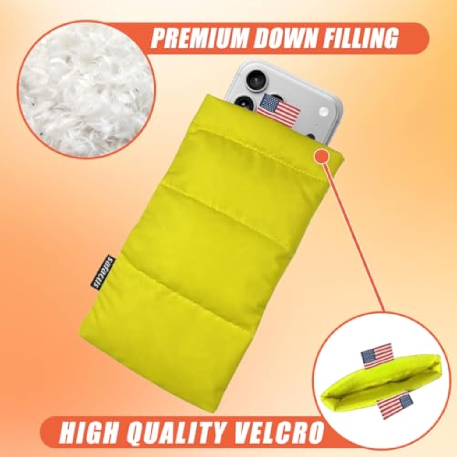 Thermal Phone Case for iPhone and Samsung Galaxy - Prevents Overheating and Freezing - Extends Battery Life - Outdoor Warm Cover Bag