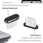 Usb C Dust Plug, Type C Anti Dust Cover Protector Cap With Phone Speaker Cover Compatible With Iphone 16 15 Series, Samsung Galaxy S22/S21/S20, Note 20/10, All Usb C Devices
