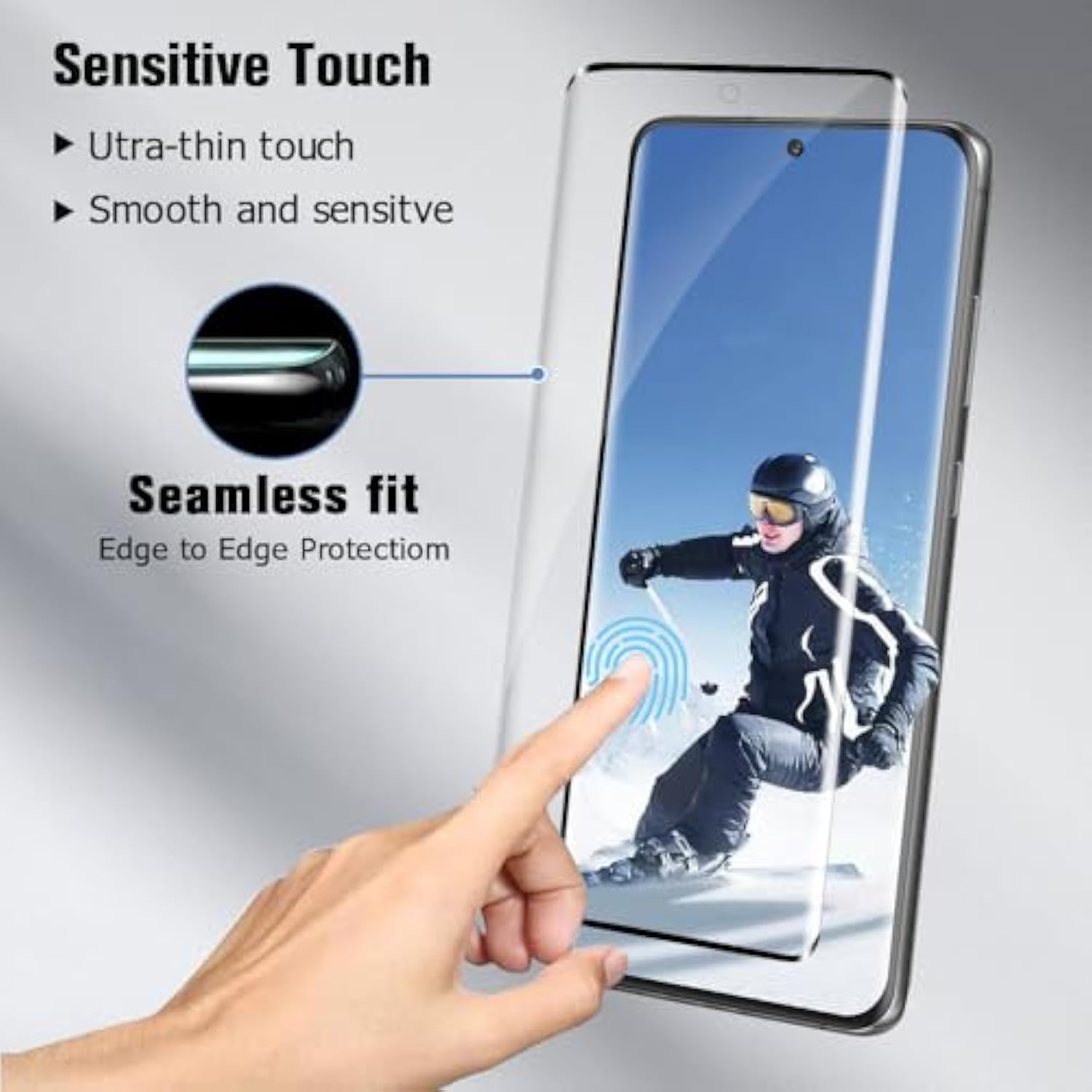3+2 Pack Galaxy S20 Ultra Screen Protector And Camera Lens Protector,Hd Full Coverage,Support Fingerprint,9H Tempered Glass,Sensitive Touch,Easy Installation For Galaxy S20 Ultra 5G -6.9 Inch