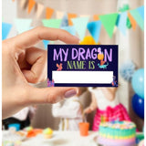 Dragon Birthday Party Decorations-Birthday Party Games,Dragon Theme Birthday Party Sign,Baby Shower Decorations,Birthday Party Game,Baby Shower Games,What'S Your Dragon Name
