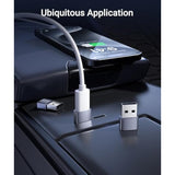 Usb C Female To Usb Male Adapter Pack Of 3 [Travel Must Haves, Aluminum] Usb C To Usb Adapter, Type C Charger Cable Power Converter Compatible With Iphone 15 Apple Watch Airpods Carplay, Etc.