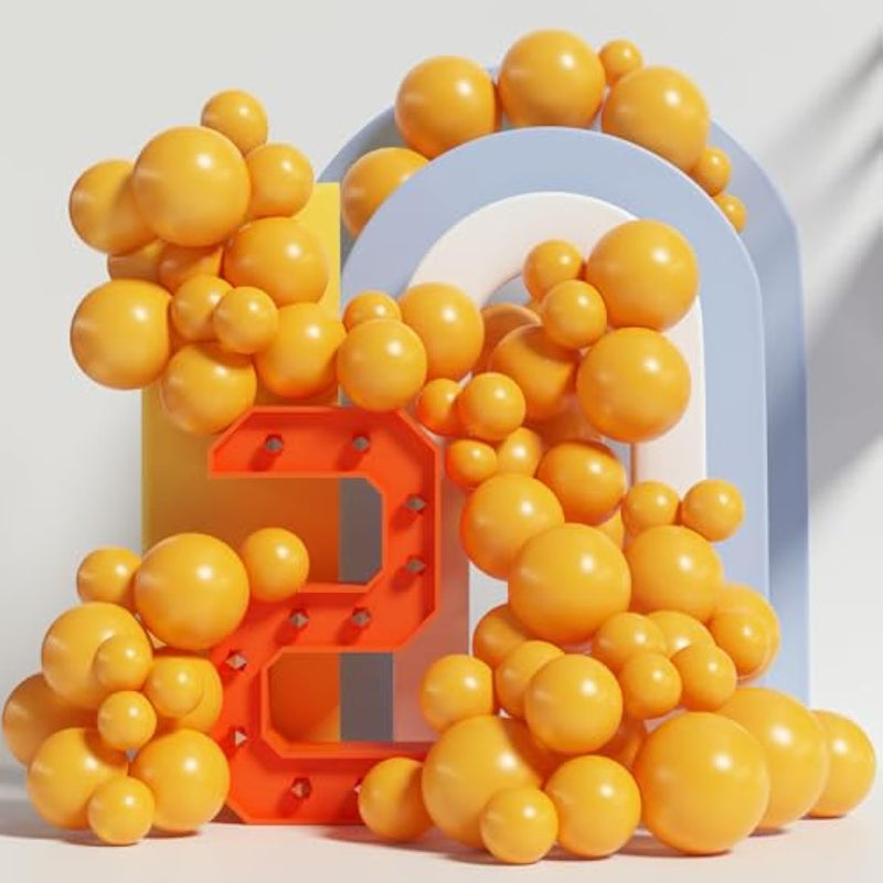 Yellow Balloons Different Sizes Matte Yellow Balloons 12 Inch 5 Inch 80 Pcs Lemon Yellow Latex Party Balloon Garland For Birthday Baby Shower Honey Bee Party Decorations