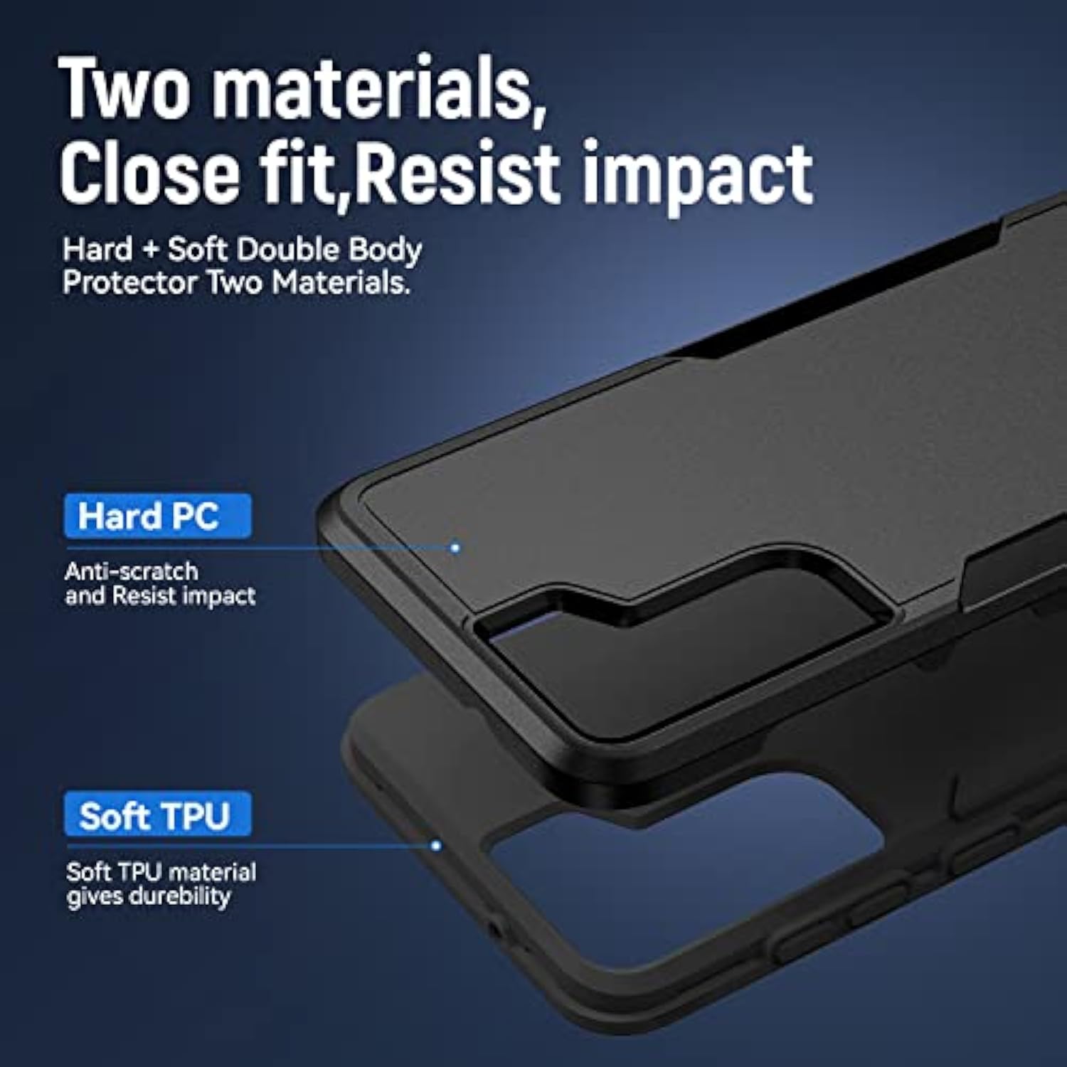 For Samsung Galaxy S21 Plus Case, Galaxy S21 Plus Case With Hd Screen Protector [Military Grade Drop Tested] Heavy-Duty Tough Rugged Shockproof Protective Case For Samsung S21 Plus, Black
