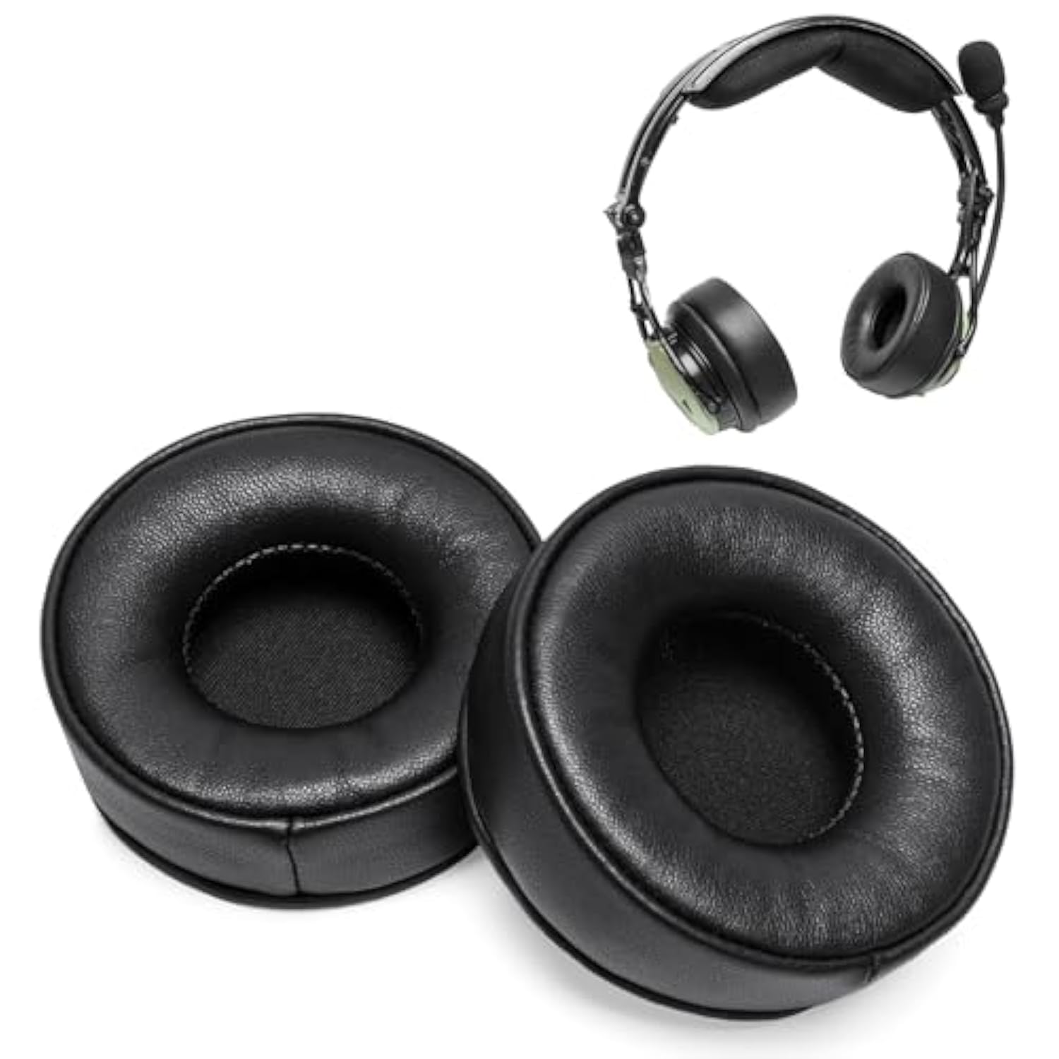 Lambskin Ear Pads Cushion Compatible With David Clark Dc Pro-X2, Dc Pro-X Aviation Headsets, Including Thicker & Softer Ear Seals, 3 Mic Muffs