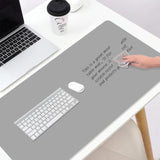 Dry Erase Mouse Pad, Real Writable & Erasable Desk Pad, Waterproof, Anti-Scratch, Heat Resistant Large Mouse Pad, Dry & Wet Erase Desk Mat, For Office Home Classroom (Grey, 23.6" X 11.8")