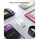 Usb C Wall Charger Block 20W, 2-Pack Dual Port Wall Charger Adapter With Foldable Plug, Fast Charger For Iphone 15/15 Pro/14/14 Pro Max/13, Galaxy, Ipad, Google Pixel, Samsung Galaxy