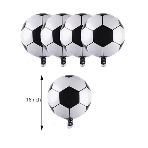 10PCS Championship Trophy and Soccer Foil Balloons Set for Birthday, Baby Shower, Wedding Anniversary, Soccer Themed Party Decoration