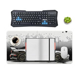 Jdm Sport Car Gaming Mouse Pad Black And White R34 Large Mousepad Minimalist Art Cool Car Desk Mat Desk Pad For Keyboard And Mouse Mat Non-Slip Base 23.6 X 11.8 Inch