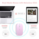 For Ipad 10Th Generation 10.9-Inch 2022 Keyboard Case With Mouse,Magnetically Detachable Wireless Keyboard Cover With Pencil Holder, Rotatable Keyboard Case For New Ipad 10Th Gen 2022 (Pink)