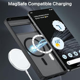For Google Pixel 7 Pro Case [Compatible With Magsafe] Translucent Matte Magnetic Pixel 7 Pro Case Slim Thin Shockproof Women Men Protective Phone Cases For Google Pixel 7 Pro 6.7" 2022, Black