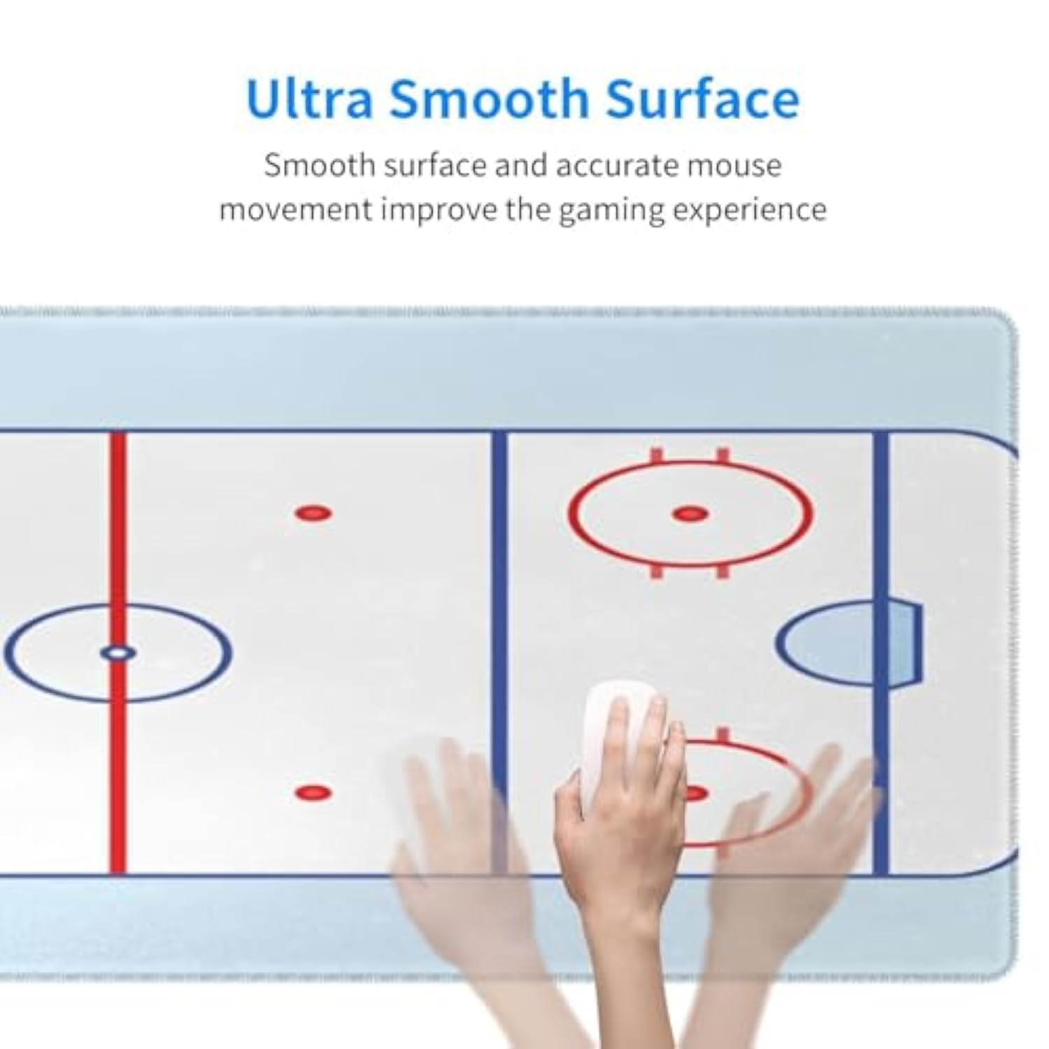Large Mouse Pad Hockey Field Mouse Pads, Xxl Extended Keyboard Mousemat Big Desk Mat Gaming Mousepad For Home Office Accessories
