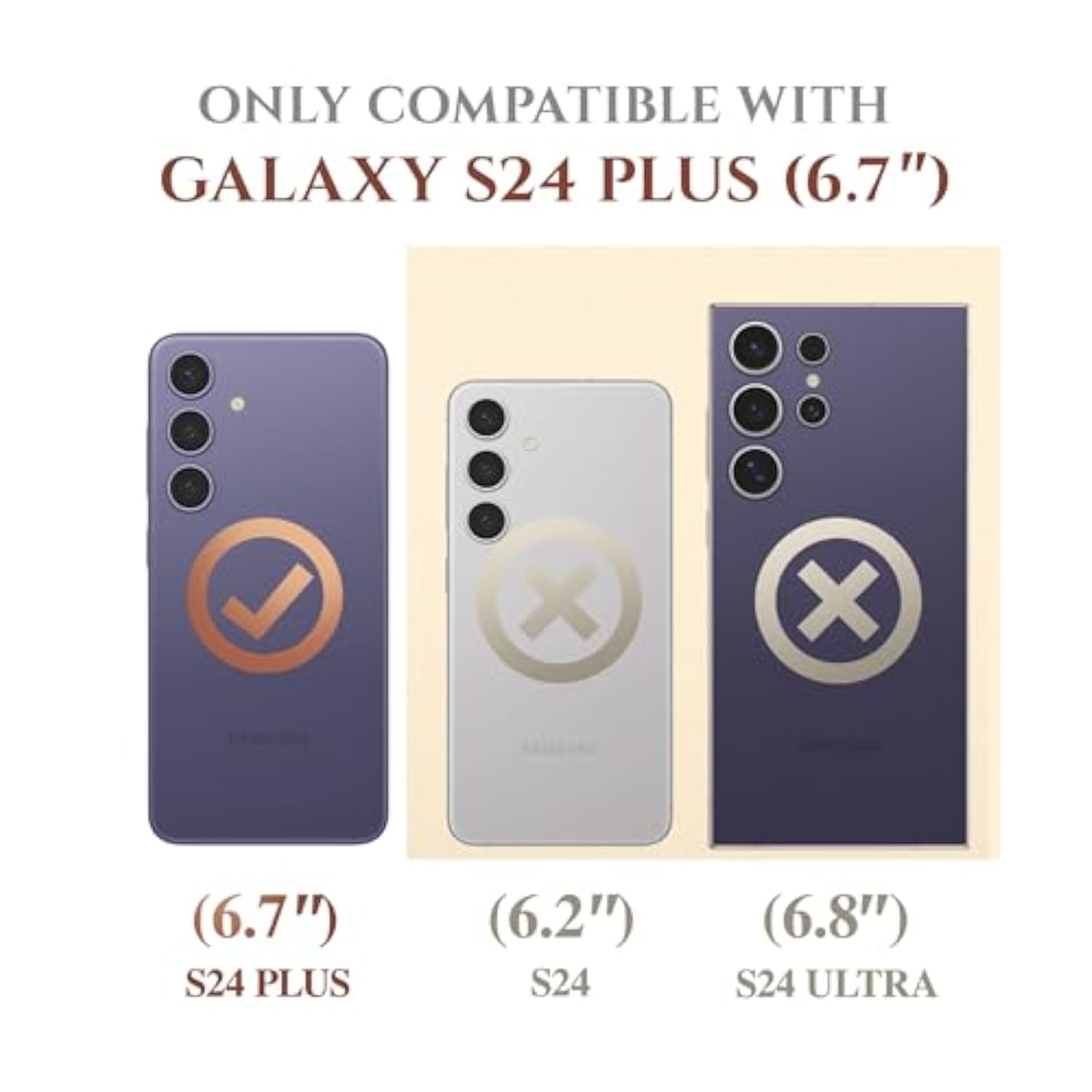 Designed For Samsung Galaxy S24 Plus Case With Slide Camera Cover+Screen Protector,[10Ft Drop Protection]Marble Full Body Shockproof Protective Phone Cover For S24+ Plus 6.7", Quicksand/Purple