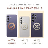 Designed For Samsung Galaxy S24 Plus Case With Slide Camera Cover+Screen Protector,[10Ft Drop Protection]Marble Full Body Shockproof Protective Phone Cover For S24+ Plus 6.7", Quicksand/Purple