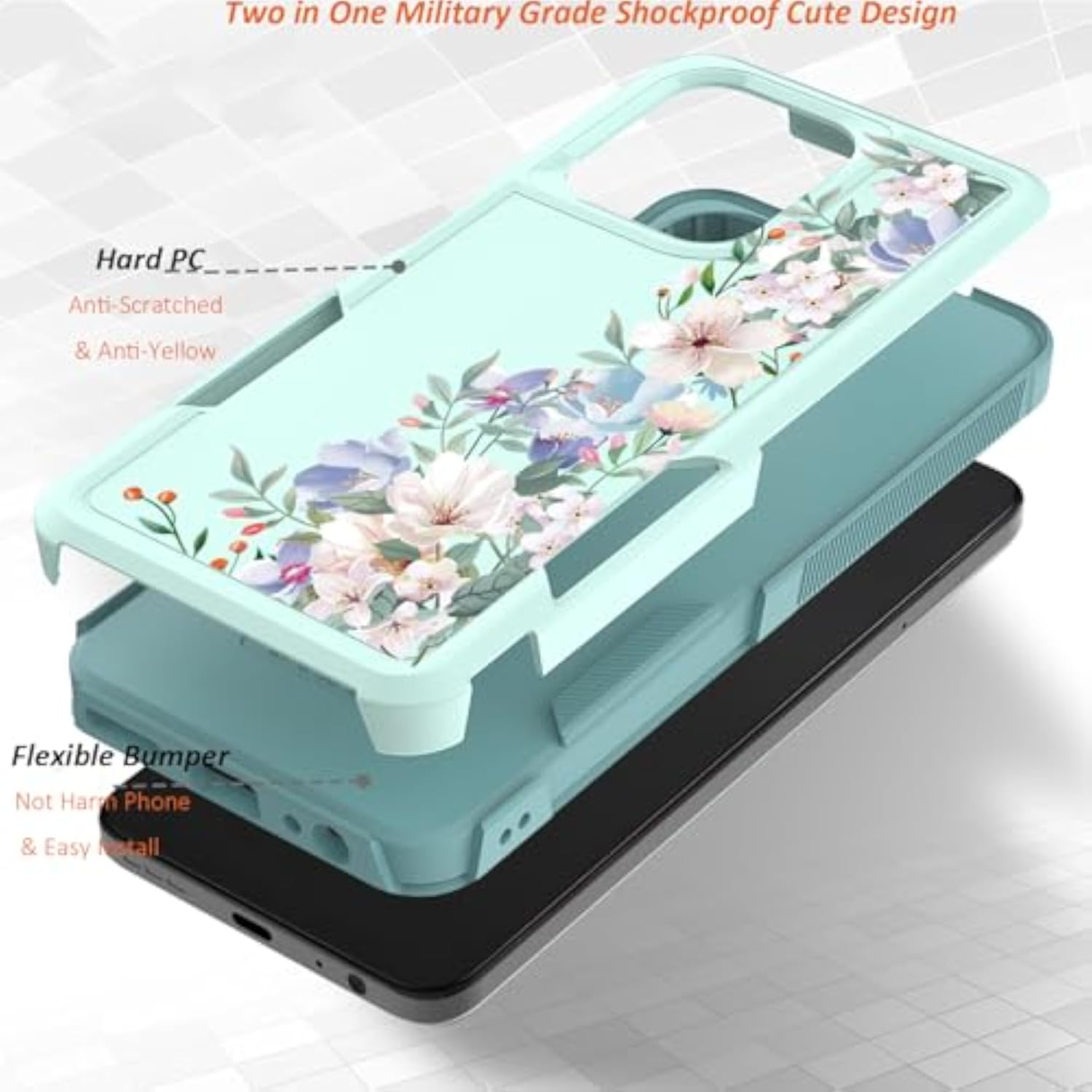 Moto G 5G 2025 & Moto G 5G 2026 & G Play 2026 Phone Case: Magnolia Floral Design