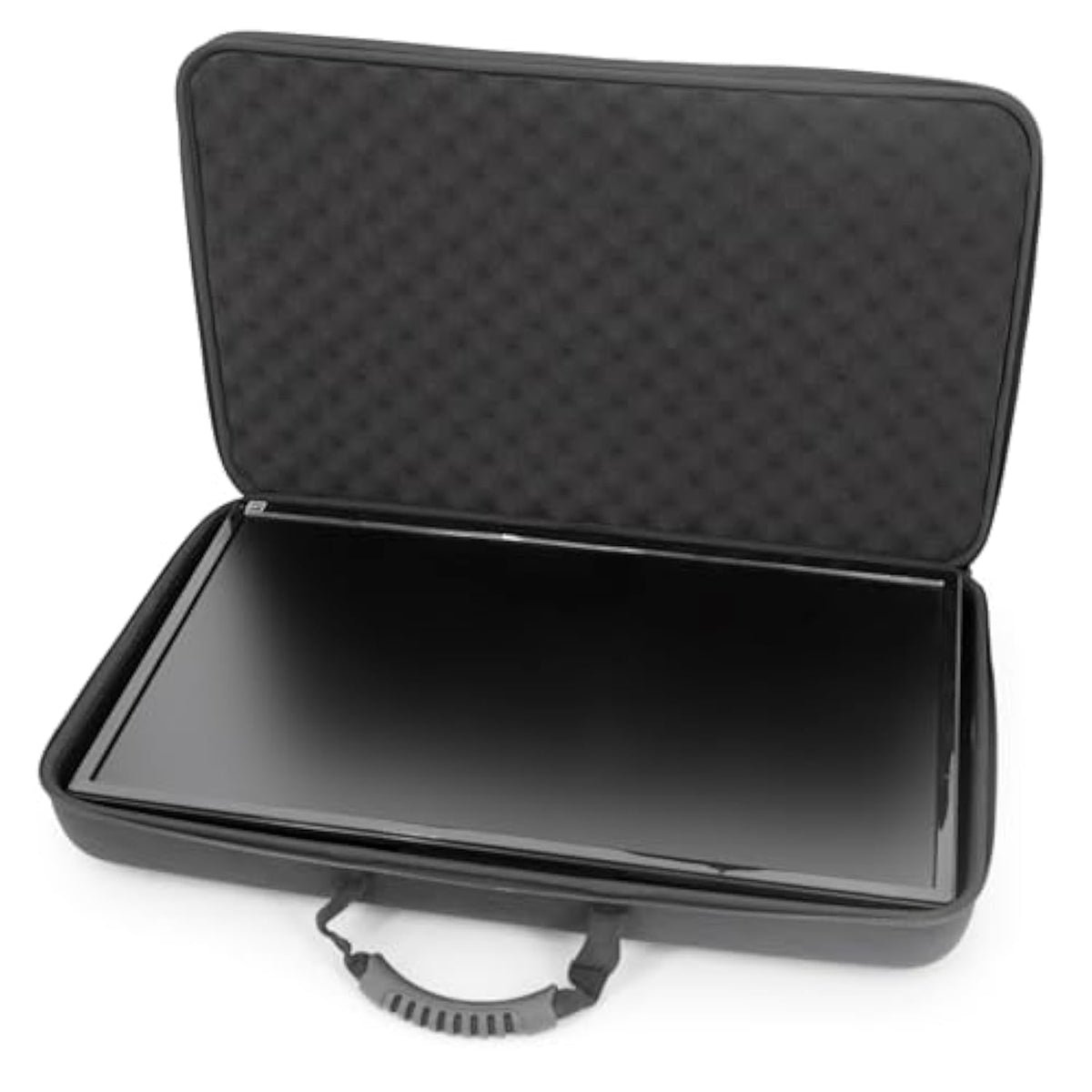 CASEMATIX Portable Monitor Case for 15.6" to 24" Gaming Monitors or Laptops, Hard Shell EVA Screen Cover with Padded Foam, Fits Accessories for 15.6 to 17.3 Inch Screens (Black)