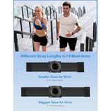 Running Phone Holder For Iphone [360° Rotatable & Upgrade Anti-Drop] Magnetic Wrist Phone Holder, Magsafe Armband Compatible With Iphone 16 Pro And Android - Black