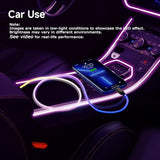 Camping Car Multi Charging Cable, USB C to USB C RGB Breathing 3 in 1 Fast Charging Cable for iPhone 15 Series, iPad mini 6 S24 S23 Laptops MacBook