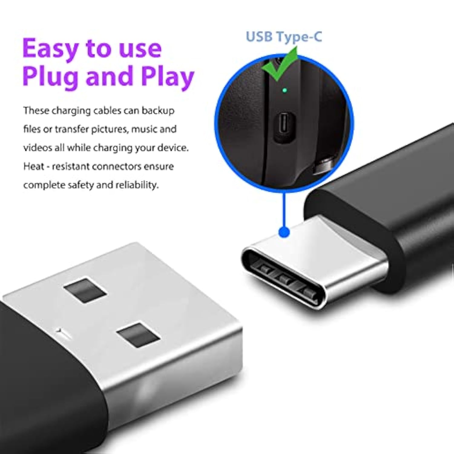 5Ft Usb-C Charger Cord Charging Cable Compatible With Barnes & Noble Nook Glow